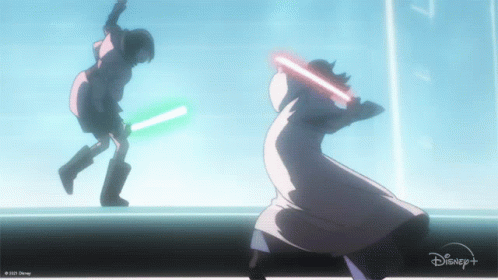 Fighting Star Wars Visions Animatie Gif