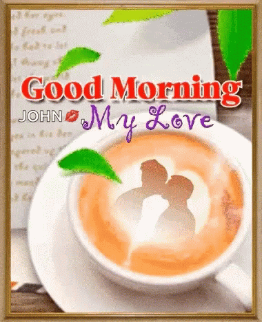 Good Morning My Love Coffee Animatie Gif