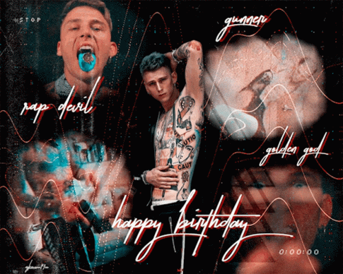 Machine Gun Kelly Happy Birthday Animatie Gif