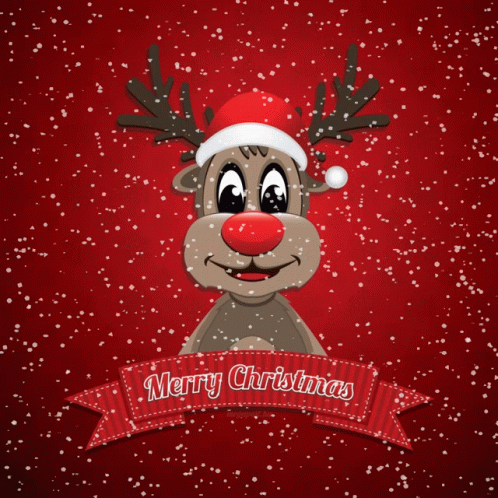 Deer Fijne Kerstdagen Gif Animatie Gif