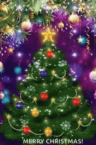 Fijne Kerstdagen Gif Christmas Tree Animatie Gif