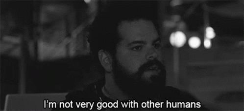 Im Not Very Good With Other Humans Introvert Animatie Gif