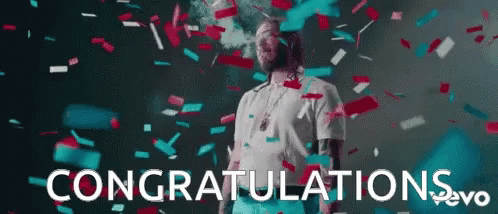 Post Malone Gefeliciteerd Animatie Gif
