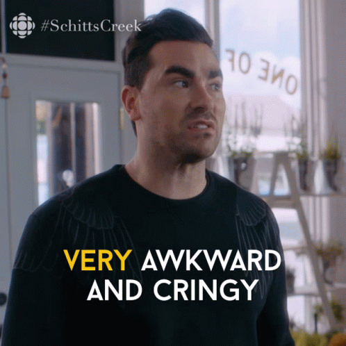 Very Ongemakkelijk And Cringy Dan Levy Animatie Gif