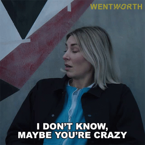 I Dont Know Maybe Youre Crazy Allie Novak Animatie Gif