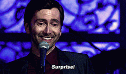 Surprise David Tennant Animatie Gif