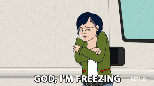 God Im Freezing Diane Nguyen Animatie Gif
