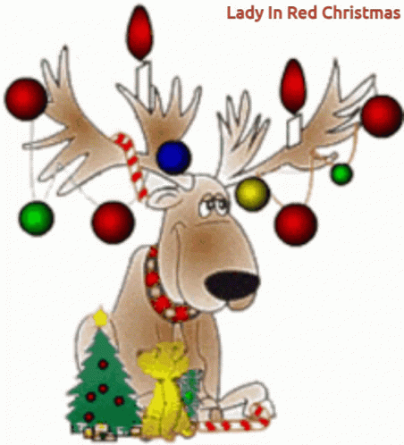 Reindeer Christmas Animatie Gif