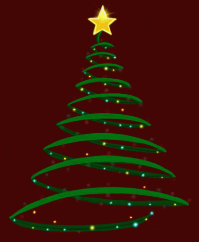 Christmas Trees Decorated Christmas Lights Animatie Gif
