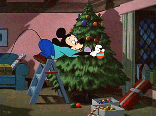Mickey Mouse Christmas Animatie Gif