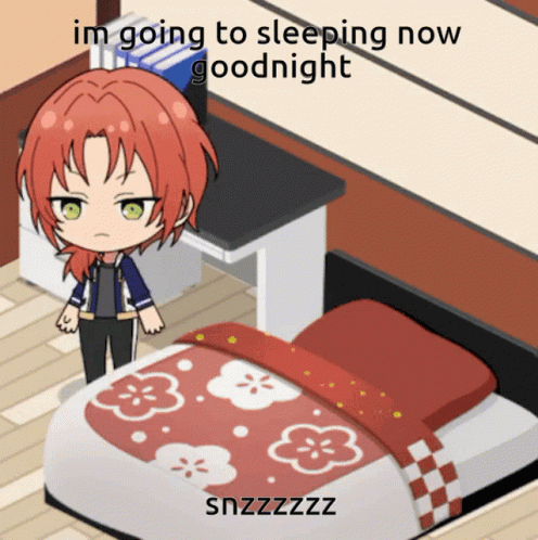 Leo Tsukinaga Slaap Lekker Animatie Gif